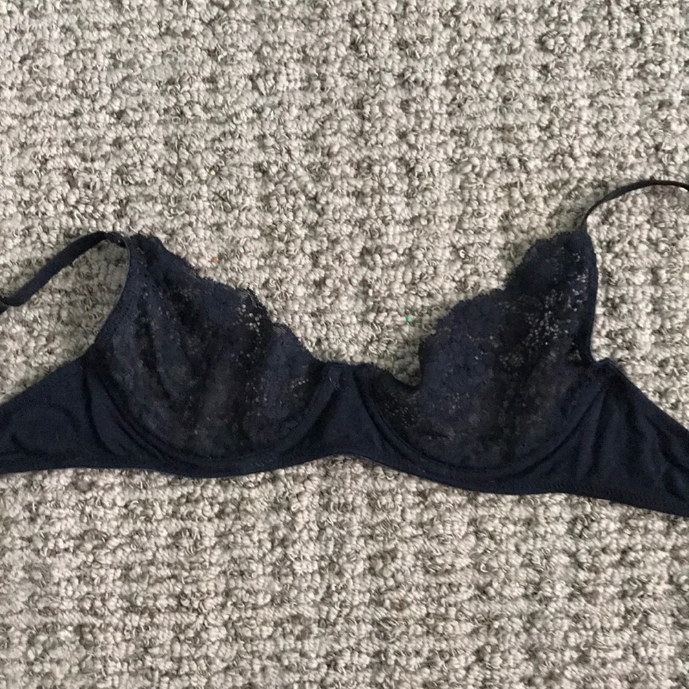 Black lace bralette